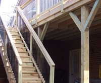 stairway off back deck